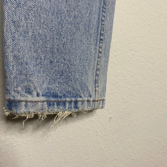 Gap Vintage Light Wash Distressed 90s Jeans Straight - Picture 5 of 8